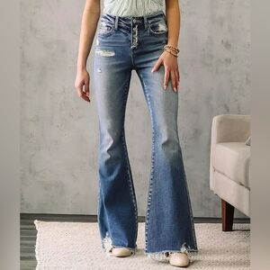 Flying Monkey High Rise Flare Stretch Jean